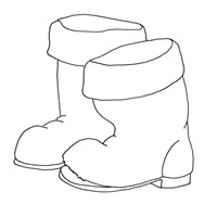 Boots Coloring Page